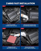 KAX Engine Air Filter, CA9898 Replacement for Mazda 3 2004-2013, 3 Sport 2009-2013, Mazda 5 2006-2010, 2012-2017, 2.0L 2.3L 2.5L, Rigid Panel