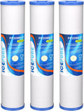 ICEPURE 5 Micron 20" x 4.5" Whole House Sediment and Carbon Water Filter Replacement Cartridge for AP810-2, SP-DD-5005-20BB, DGD-5005-20, FPMB5-20, P5-20BB, FP25B, SDG-45-2005, CMMF0520-45W1, 3PACK
