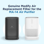 Medify Air MA-14 Genuine Replacement Filter | for Allergens, Wildfire Smoke, Dust, Odors, Pollen, Pet Dander | 3 in 1 with Pre-Filter, H13 HEPA and Activated Carbon | Removal to 0.1 Microns | 2-Pack