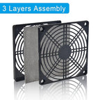 ELUTENG 120mm Fan Filter 2 Pack IP40 Dustproof Blower Guard ABS Computer Ventilator Grill 12cm Fan Mesh Cover Tool-Free Fan Strainer Compatible for 120x120 Case Fan USB Cooling Fan