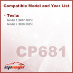 EPAuto CP681 (1107681-00-A) Premium HVAC Cabin Air Filter with Activated Carbon, Replacement for Tesla Model 3 (2017-2025), Model Y (2020-2025)