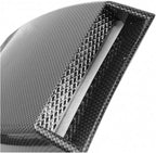 Car Air Flow Intake Hood Scoop Vent Bonnet Decorative Covers Kit Universal Compatible With BMW And Audi Compatible With Benz And Focus(WHITE)
