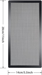 [4 Pack] 280x140mm PC Case Dust Mesh Filter, Magnetic Frame Computer Fan Dust Mesh PC Cooler Filter Dustproof PVC Cover Grills - Black