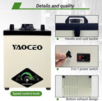 YC100 Solder Fume Extractor, Powerful 105W & Suction 260m³/h, Low-Noise Below 53dB, Fume Extractor Soldering with 13 Filters 3-Layers Filtration,Fume Extractor for 5W 10W Laser Engraving, Soldering