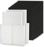 HPA300 Filter Replacement Compatible with Honey-well HPA300, HPA200, HPA100, HPA090 Series Air Purifier, 6 Filter R + 8 Activated Carbon Pre-Filter, Replace #HRF-R3, #HRF-R2, #HRF-R1
