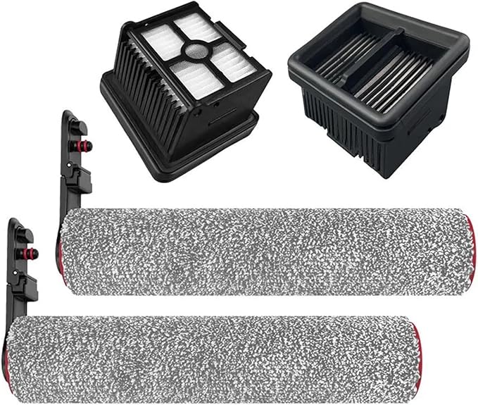 Main Roller Brushes Filter，Compatible For Dreame， H40 Ultra/H40 Pro Wet Dry Vacuum Cleaner Floor Scrubber Parts(E)