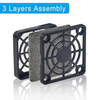 [2 Pack] ELUTENG 40mm Fan Filter Dustproof Cover USB Cooling Ventilator Plastic Grill 40 * 40mm USB Fan Blower Mesh Kit Compatible for DIY 4cm Computer Case Fan Dirt Filtering