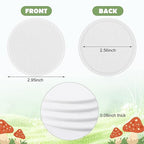 24 Pcs 2.5" Monotub Adhesive Filter Disks-2MM Thick Monotub Filter Discs-Monotub Filters for Mushroom Growing Supplies Filter Pad Replacements