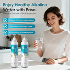 ICEPURE Alkaline ADQ73613401 Refrigerator Water Filter Replacement for LG LT800P, LT800PC, ADQ75795104, ADQ736134, ADQ73613402 Kenmore 9490 46-9490 LSXS26326S LSXS26366S LMXS30776S, Enhances PH, 2Pack