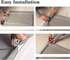 KISKIS 304 Stainless Steel Woven Wire Mesh, Wire Mesh Window Screen Mesh, Prevent Mouse Mice Snakes Hornets Rodents Entering,Easy to Cut and Install,120X300CM47X118INCH