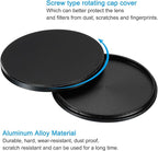 PATIKIL 58mm Lens Cap, 2 Pack Camera Lens Cap Cover Universal Front Metal Lens Filter Stacks Cap Protective Case for 58mm Camera Circular Polarizing Fader ND Filter, Black