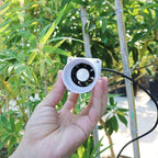 2 Inch Inline Duct Ventilation Fan HVAC Vent Blower 22 Cfm Quiet Ventilation Booster for Hydroponics Grow Tent Pet Room (Color : White, Size : NO Adjustable Speed)