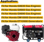 17220-Z6L-000 Air Filter Housing Assembly Compatible with Honda GX630 GX660 GX690 Series Engines & EM10000 ET12000 Generators, Air Cleaner Base Replacement Parts