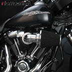 Big Sucker cone Air filter intake for harley air Cleaner Sportster Softail fatboy heritage dyna touring street road king Glide (Nake - Chromed, Type A : For Sportster XL models)
