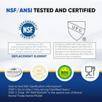 PUREPLUS LT800P NSF/ANSI 401, 53, 42 & NSF P473 Certified Certified Replacement for LG ADQ73613401, Kenmore 469490, 9490, ADQ73613402, ADQ736134, LSXS26326S LMXC23746S, LT120F, 2Pack