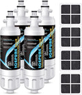 ICEPURE PLUS 46-9690 NSF/ANSI 53 Certified Replacement for LG LT700P ADQ36006101, Kenmore Elite ADQ36006102, LFXC24726S, HDX FML-3 LT700PC, RWF1052 Refrigerator Water and LT120F Air Filter,4 Combo