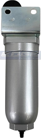 HEAVY DUTY INDUSTRIAL GRADE COALESCING FILTER WITH 0.01u MICRON ELEMENT, METAL BOWL, REMOVES 99.98% MOISTURE, VAPOR AND OIL FROM COMPRESSED AIR LINES, AUTO DRAIN (3/4" NPT, 11oz)