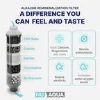 NU Aqua 7-Stage (12 Step Filtration) UV & Alkaline Under Sink Reverse Osmosis Water Filter System - 100 GPD RO Filtration & Remineralization - 100GPD Undersink - Home Kitchen Drinking Purifier