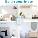 4 Pack Plug In Air Purifier, Negative Ion Filtration System, Quiet Ionic Air Purifiers for Home Bedroom, Mini Portable Air Filter for Kitchen, Basement, Odor, Pets Smell