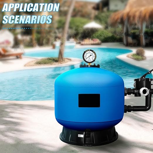 MEANLIN MEASURE 0~60Psi Stainless Steel Start and Clean Filter Pressure Gauge 1/4" NPT 2"FACE DIAL Waterproof for Pool Filter Pump Swimming Pool, spa, Aquarium Lower Mount with Rotatable Plastic Frame