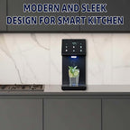 Ultra Instant Hot & Cold Water Dispenser - Bottleless Water Dispenser Countertop, Full Installation Kit, Quiet Multi-Stage Filtration + UV Sterilization - Black