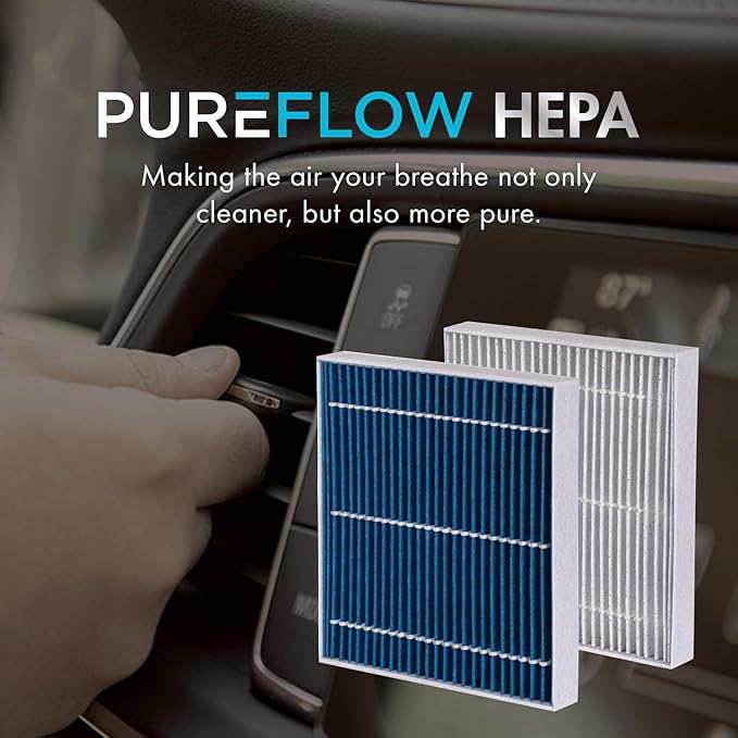 PureFlow HEPA Cabin Air Filter PC99239HX | Fits 2019-2024 Kia Forte, 2021-2024 Hyundai Creta, 2024 Kia K3, 2020-2024 Forte5, 2022-2024 Hyundai Creta Grand, 2017-2020 Elantra
