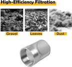 Dia Hose Inlet Suction Strainer Filter, Stainless Steel Water Pump Filter for Garden Irrigation, High Pressure Water Pump, Sprayer & Plumbing Systems (63mm)