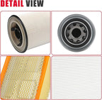 6.7L Cummins Fuel Filter Oil Filter Air Filter and Cabin Air Filter Kit Compatible with 2013-2018 Dodge RAM 2500 3500 4500 5500 Diesel Replaces 68197867AA 68157291AA 5083285AA 53034051AB 68406048AA