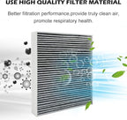 for Cabin Air Filter JM133 Fits for 2021-2023 Elantra, 2022-2024 Ioniq 5, 2021-2024 Santa Fe, 2020-2024 Sonata, 2022-2024 Tucson, 2021-2024 K5, Fits 97133 - L1000, 97133-N9100, PC99594P
