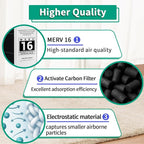 2 Pack Y6604 20x26x5 Air Filter MERV 16, Replacement for Lennox Y6604 Filter and Compatible with Lennox Pureair PCO3-20-16 Air Purifier Purification System