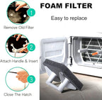 German Dryer Bottom Filter Replacement, for Miele T1 Dryer - 9164761 Heat Pump Tumble Dryer, Toe-Kick Lint Foam Filter Replacement (5)
