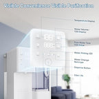 Water Filter Countertop Reverse Osmosis System 5-in-1 Countertop Water Filtration, 4:1 Pure to Drain, No Installation Required Portable Water Purifier