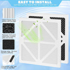 Upgrade 700 Pleated Paper MERV 13 Pre and 125027 Activated carbon Filter Compatible With for Dri Eaz HEP 700 Filter,4 Pack