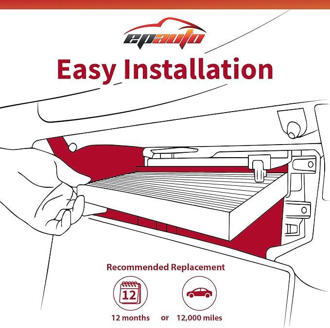 [2-Pack] EPAuto CP182 (CF11182) Cabin Air Filter Replacement for Honda Accord, Civic, CR-V, Fit, HR-V, Insight, Odyssey, Pilot, CR-Z, Clarity;Acura Integra,MDX,RDX,TLX - Fits Select Models 2009-2025