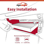 EPAuto CP819 (CF11819) Cabin Air Filter with Activated Carbon, Replacement for Hyundai Santa Fe, Kia Optima, Chevy Equinox, GMC Terrain, Saturn Vue - Fits 2008–2021 Models