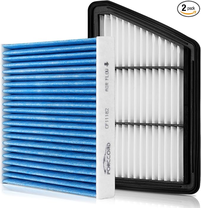 Cabin & Engine Air Filter Fit for Honda CRV CR-V CR V 2018-2019 2.4L Activated Carbon Cabin Filter Replace#CF11182, 80292TF0G01, CA12259, 17220-5PH-A00 Car Accessories