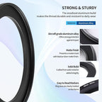 58-82mm Step-Up Ring Adapter, 58mm to 82mm Step Up Filter Ring for 58mm Lens Mount 82mm for DSLR Lenses and ND UV CPL IR Filters （58-82mm）