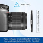 58-67mm Step-Up Ring Adapter, 58mm to 67mm Step Up Filter Ring for 58mm Lens Mount 67mm for DSLR Lenses and ND UV CPL IR Filters （58-67mm）