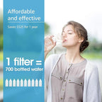 AQUA CREST Faucet Water Filter, Replacement for Brita® Filter, Brita® 36311 On Tap Water Filtration System, FR-200, FF-100, 100 Gallons, Chrome (4 Packs)