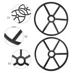 2PCS High Rings Filter Valves Systems Maintenance Sealing Rubber Texture for Water Supply Pool Filter Multiport Valves Seal