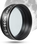 Astromania Telescope Filter Moon Filter 1.25 inch, Neutral Color Filter ND96-0.3 with 50% Light Transmission Reduces Moon Glare&Enhances Lunar Crater Detail, Work with Telescope Accepts 1.25" Eyepiece