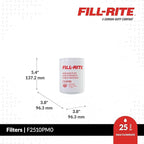 Fill-Rite F2510PM0 1" - 12 UNF 25 GPM (94 LPM) 10 Micron Particulate Spin-On Multi Fuel Filter