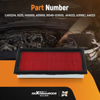 maXpeedingrods CA10234 Engine Air Filter Fits for INFINITI Q50 V6 3.5L/3.7L, for Nissan Cube, NV200, Versa 2007-2011, Replacement for PA5669, 16546-ED500