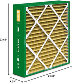 Filterbuy 24x25x5 Air Filter MERV 11 Superior Pet & Allergy Defense (2-Pack), Electrostatic Pleated HVAC AC Furnace Filters for Carrier FILXXCAR0024, Maytag & More (Actual Size: 23.63 x 24.69 x 4.25)
