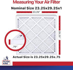Filter King 23.25x29.25x1 Air Filter | 12-PACK | MERV 11 HVAC Pleated A/C Furnace Filters | MADE IN USA | Actual Size: 23.25 x 29.25 x .75"