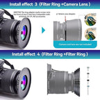 67mm Lens to 82mm Camera Lens Adapter,67mm to 82mm Filter Step-up Ring Adapter Ring,Compatible All 82mm Filter Accessory