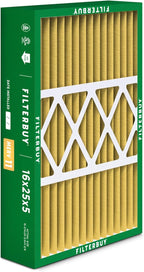 Filterbuy 16x25x5 Air Filter MERV 11 Superior Pet & Allergy Defense (3-Pack), Pleated HVAC AC Furnace Filters for Honeywell FC100A1029, Lennox X6670, and More (Actual Size: 15.75 x 24.75 x 4.38)
