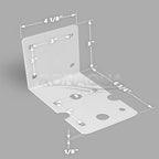 Housing Bracket for Whole House Big Blue 10-inch and 20-inch Filter Housings by Ronaqua WELL-MATCHED with 150061, FM-25W, BB-HB, AP-MB801 (Pack of 7)