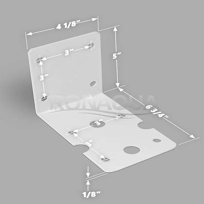 Housing Bracket for Whole House Big Blue 10-inch and 20-inch Filter Housings by Ronaqua Well-Matched with 150061, FM-25W, BB-HB, AP-MB801 (Pack of 2)