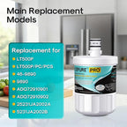 ICEPURE PRO 5231JA2002A NSF401&473&53&42 Certified Refrigerator Water Filter Replacement for LG LT500P, GEN11042FR-08, ADQ72910911, ADQ72910901, ADQ72910907, Kenmore 9890, 469890, LFX25974ST, 1PACK